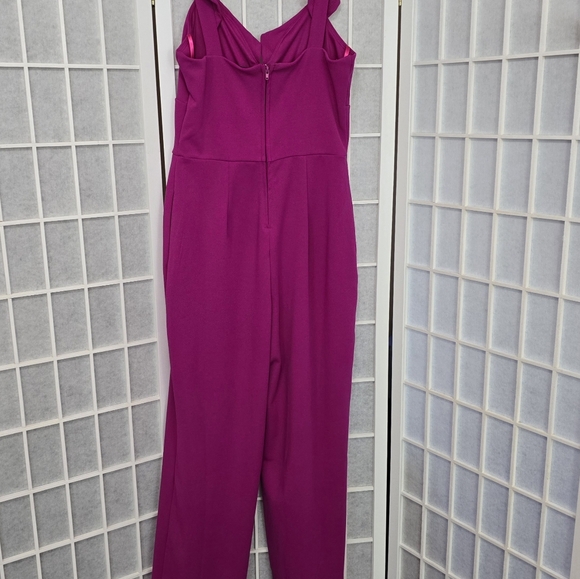 #121 Crystal Sky Magenta Jumpsuit with pockets NWOT - Picture 7 of 7